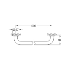 Ручка для ванной GROHE Essentials, 600 мм, суперсталь (40794DC1)