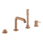 Смеситель для ванны GROHE Essence на 4 отверстия, на край ванны, теплый закат матовый (19578DL1)