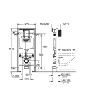 Система инсталляции для унитаза GROHE Rapid SL ширина 0,5 м (1,13 м) (38624001)