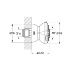 Боковой душ GROHE Relexa Ultra, 4 л/мин, 2 режима, хром (27067000)