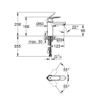 Смеситель для раковины GROHE Eurosmart Cosmopolitan, M-size, хром (23326000)