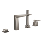 Смеситель для ванны GROHE Allure Brilliant на 4 отверстия, на край ванны, темный графит матовый (19787AL1)