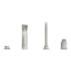 Смеситель для ванны GROHE Allure Brilliant на 4 отверстия, на край ванны, суперсталь (19787DC1)