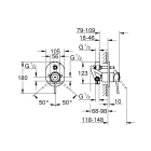 Смеситель для ванны GROHE BauClassic в комплекте с монтажной частью, хром (29047000)