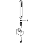 Душевой набор GROHE Euphoria Cube, 1 режим, 1250 мм, 9,5 л/мин, хром (27703000)