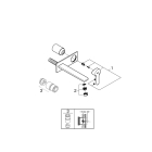Внешняя часть смесителя для раковины GROHE Lineare, L-Size, хром (23444001)