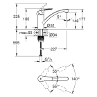 Смеситель для кухни GROHE Eurosmart, хром (33281003)