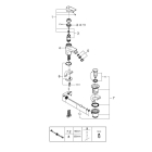 Смеситель для биде GROHE Start Flow с донным клапаном, хром (23770000)