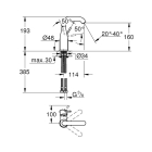 Смеситель для раковины GROHE Essence, M-size, хром (23463001)