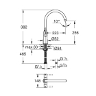 Смеситель для кухни GROHE Ambi Cosmopolitan, высокий излив, хром (30190000)