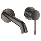 Внешняя часть смесителя для раковины GROHE Essence скрытого монтажа, на 2 отверстия, M-Size, темный графит глянец (29192A01)