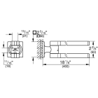 Держатель полотенец двойной GROHE Allure, темный графит глянец (40342A01)