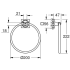 Кольцо для полотенца GROHE Allure (40339001)