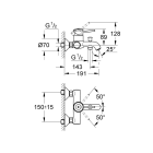 Готовый комплект для ванной комнаты GROHE Tempesta (NB0009)