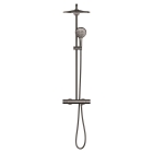Душевая система GROHE Rainshower SmartActive 310 с термостатом для душа, темный графит глянцевый (26836A00)