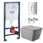 Комплект инсталляции GROHE Rapid SL NW0145/S с унитазом Aqueduto MACIO MAC0130 и сиденьем с микролифтом (NW0208)