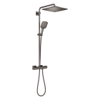 Душевая система GROHE Rainshower SmartActive 310 Cube с термостатом для душа, темный графит глянцевый (26837A00)