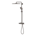 Душевая система GROHE Rainshower SmartActive 310 Cube с термостатом для душа, темный графит глянцевый (26837A00)