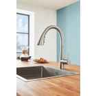 Мойка GROHE K700 60-S 55/45 1.0, нержавеющая сталь (31726SD0)