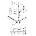 Душевая система GROHE Rainshower SmartActive 310 Cube с термостатом для душа, хром (26649000)