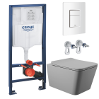 Комплект инсталляции GROHE Rapid SL 38772SH0 с унитазом Aqueduto MACIO MAC0130 и сиденьем с микролифтом (NW0218)