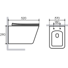 Комплект инсталляции GROHE Rapid SL 38772SH0 с унитазом Aqueduto MACIO MAC0130 и сиденьем с микролифтом (NW0218)