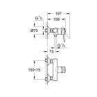 Смеситель для душа GROHE BauClassic, хром (32867000)
