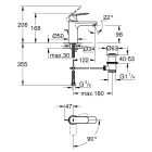 Смеситель для раковины GROHE Eurosmart Cosmopolitan, M-size, хром (2339600E)