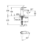 Смеситель для раковины GROHE Eurosmart Cosmopolitan, M-size, хром (2339700E)
