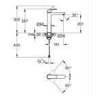 Смеситель для раковины GROHE Cubeo, XL-size, хром (1017290000)