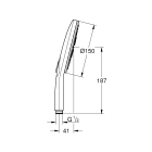 Ручной душ GROHE Vitalio SmartActive 150, 3 режима, хром (26597000)