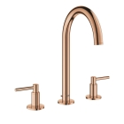 Смеситель для раковины GROHE Atrio двухвентильный на 3 отверстия, теплый закат глянец (20009DA3)
