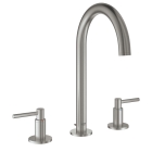 Смеситель для раковины GROHE Atrio двухвентильный на 3 отверстия, суперсталь (20009DC3)