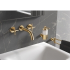 Внешняя часть смесителя для раковины GROHE Atrio настенного монтажа на 3 отверстия, двухвентильный, холодный рассвет глянец (20164GL3)