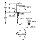 Смеситель для раковины GROHE Lineare, S-size, хром (23106001)