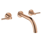Внешняя часть смесителя для раковины GROHE Atrio настенного монтажа на 3 отверстия, двухвентильный, теплый закат глянец (20169DA3)