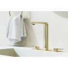 Смеситель для раковины GROHE Allure на 3 отверстия, с донным клапаном, M-Size, холодный рассвет матовый (20188GN1)