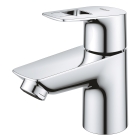 Кран для раковины GROHE BauLoop, без функции смешивания, гладкий корпус, хром (20422001/U) (УЦЕНКА - Царапины на корпусе)