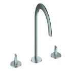 Смеситель для раковины GROHE Atrio Icon 3D двухвентильный на 3 отверстия, нержавеющая сталь (20609SD0)