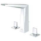 Смеситель для раковины GROHE Allure Brilliant на 3 отверстия, с донным клапаном, M-Size, хром (20627000)