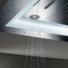 Потолочный душ с 6+ режимами струи и с подсветкой, GROHE Rainshower F-Series 40, хром, (26373001)