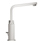 Смеситель для раковины GROHE Eurocube с донным клапаном и высоким изливом, суперсталь (23135DC0)