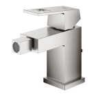 Смеситель для биде GROHE Eurocube с донным клапаном, суперсталь (23138DC0)
