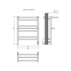 Полотенцесушитель электрический Aquatek Альфа П7 500x700, хром AQ EL RRP0770CH