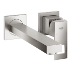 Внешняя часть смесителя для раковины GROHE Eurocube на 2 отверстия, M-Size, суперсталь (23447DC0)