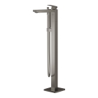 Внешняя часть смесителя для ванны GROHE Eurocube напольного монтажа, темный графит матовый (23672AL1)