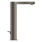 Смеситель для раковины GROHE Plus с донным клапаном и вытяжным изливом, темный графит матовый (23843AL3)