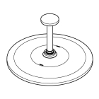 Верхний душ GROHE Rainshower Mono 310, 9,5 л/мин, 1 режим, 142 мм, фантомный черный (22122KF0)