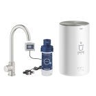Смеситель для кухни GROHE Red Mono и бойлер Red M-size, суперсталь (30085DC1)