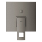 Внешняя часть смесителя для ванны GROHE Eurocube с переключателем на 2 положения, темный графит матовый (24062AL0)